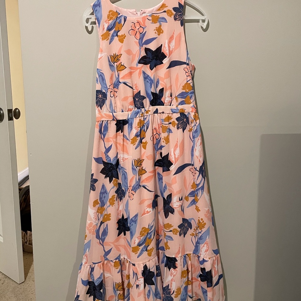 J Crew Floral Midi Dress